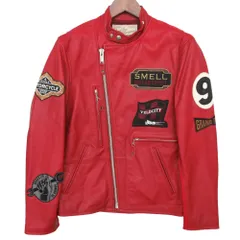 AVIREX 赤 レザージャケット M MOUSSY | AVIREX LEATHER VARSITYジャケット (ジャケット ) |SHEL'TTER