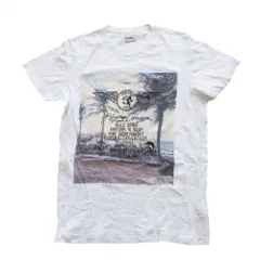 DIESEL ディーゼル 半袖Ｔシャツ ロゴ フォト プリント クルーネック カットソー トップス ホワイト S メンズ 【中古】