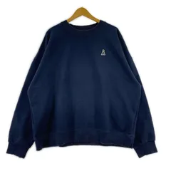 ALAND エーランド クルーネック プルオーバースウェット sizeL/ネイビー