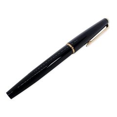モンブラン/320 ブラック×ゴールド金具 万年筆　ペン先14K//j75-6 モンブラン/320 ブラック×ゴールド金具 万年筆 ペン先14K//j75-6