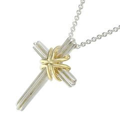 美品✨正規品ティファニー ゴールド クロスネックレス 925 750 刻印