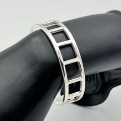 GUCCI グッチ オープン スクエア バングル シルバー SV925 イタリア製