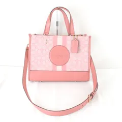 良品『USED』 コーチ デンプシー 2way B2239-C8448 ショルダーバッグ キャンバス/レザー  ピンク