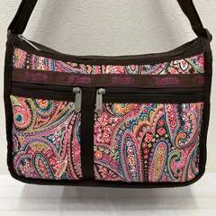 2153　LeSportsac　レスポートサック　デラックスエブリデイ　ショルダーバッグ　ブラウン　ペイズリー　ピンク　パープル　グリーン　軽量　レディース　シンプル　カジュアル