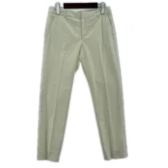 INDIVI V.A.I インディヴィヴァイ テーパード スラックスパンツ size38/オフホワイト