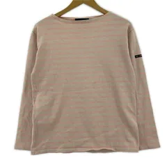 SAINT JAMESセントジェームス ボーダーカットソー sizeUSA36/ピンク×ライトグレーのサムネイル