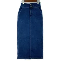 AZUL by moussy アズールバイマウジー バックスリット デニム タイトロングスカート sizeM/インディゴ