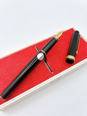 PLATINUM/プラチナ 本革巻きモデル シープ 万年筆 18K ブラック