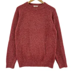 SHIPS シップス ウール×カシミヤ クルーネックニット sizeL/レッド