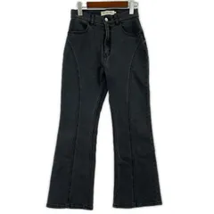 Ray Beams レイビームス ブーツカット フレアデニムパンツ size0/チャコール