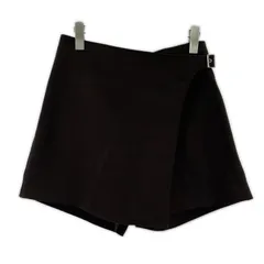 美品 Adam et Rope' アダムエロペ タグ付き ラップデザイン ウールショートパンツ size36/ダークブラウンのサムネイル