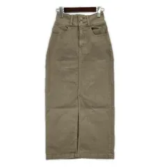 AZUL BY MOUSSY　アズールバイマウジー   タイトロングスカート sizeS/グレー