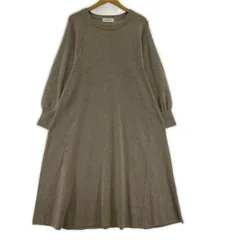 SIMPLICITEシンプリシテェ ニットワンピース size表記なし/ベージュ系