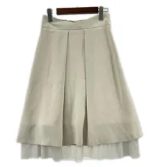Reflect リフレクト 2wayチュール フレアスカート size9/オフホワイトのサムネイル