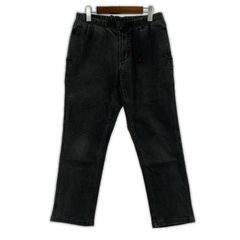 Le souk ルスーク 毛 ストライプ スラックス パンツ size38/黒