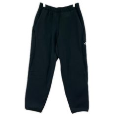 美品　LE SOUK ルスーク ＊ パンツスーツ 38 黒 ストライプ Le souk ルスーク 毛 ストライプ スラックス パンツ size38/黒