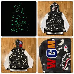 ☆激レア☆ APE シャーク ma1 スタジャン シャーク パーカー M - メルカリ