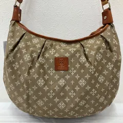 2181　russet ラシット　ショルダーバッグ　ベージュ　ナイロン　レザー　モノグラム　シンプル　きれいめ　カジュアル　レディース