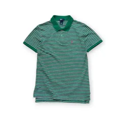 ポロラルフローレン グリーン カラー ストライプ ピケ シャツ