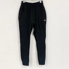 Champion　チャンピオン　リバースウィーブ　スウェットパンツ　ヘビーウエイト　刺繍ロゴ　現行　黒　ブラック　Sサイズ　古着
