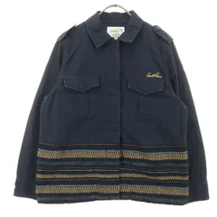 Arnold Palmer アーノルドパーマー 刺繍 長袖 ジャケット M ネイビー レディース 古着