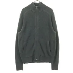 美品 Banana Republic バナナリパブリック 長袖 ドライバーズ ニットジャケット M グレー メンズ 古着のサムネイル