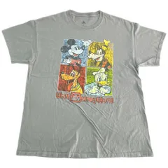 Disney ディズニー ミッキー＆フレンズ 半袖Ｔシャツ キャラクター グレー(メンズ XL)中古 古着 X8491