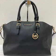 Y2280　MICHAEL KORS　マイケルコース　2way　ショルダーバッグ　トートバッグ　ハンドバッグ　ブラック　黒　レディース　シンプル　きれいめ　通勤　通学　仕事用バッグ　普段使い