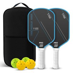 新品 ピックルボール パドル2本 ボール4個 ケース付き T700 カーボン