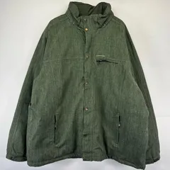 古着 ランズエンド Lands' End ジャケット マウンテンジャケット ワンポイントロゴ　フルジップ シェル生地 中綿 2XL  グリーン系 メンズのサムネイル