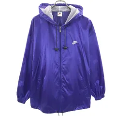 NIKE ナイキ 90s 00s 白タグ オールド ナイロンジャケット L ブルー メンズ 古着