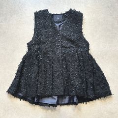 maison de Dolce. candy tweed vest/black - メルカリ
