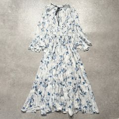 極美品 Sov. フラワーボウタイリボンワンピース - メルカリ