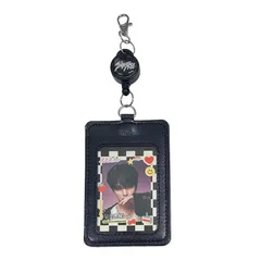 スンミン STRAYKIDS ストレイキッズ スキズ 写真入り リール付き パスケース ICカードケース 伸びる 伸縮 韓流 グッズ nc002-23