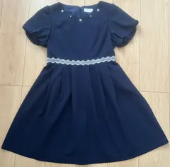 [匿名取引]LODISPOTTO ネイビー 半袖 ワンピース Mサイズ