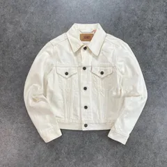 90s 1997年製 Levi's Tracker Denim Jacket 3rd リーバイス トラッカージャケット デニムジャケット Gジャン ジージャン ブルゾン ホワイト 白 レディース ヴィンテージ ビンテージ