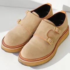 KIDS LOVE GAITE ダブルモンク スエード 厚底クレープソール 6½ 日本製 2013AWのサムネイル