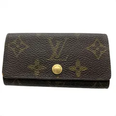 ルイヴィトン LOUIS VUITTON ミュルティクレ4 キーケース モノグラム キャンバス M62631 ブラウン ゴールド金具 TH0915 ユニセックス【中古】