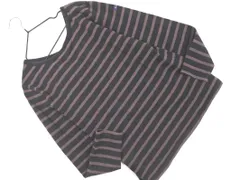 Le minor ルミノア ボーダー カットソー size1/黒ｘ茶 ■◇ レディース