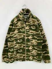 Columbia コロンビア ブルゾン 14/16 YOUTH カーキ カモフラージュ柄 ワンポイント ブランドロゴ 刺繍 ミドル丈 フードなし ジップアップ