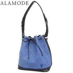 LOUIS VUITTON(ルイ・ヴィトン) エピデニム プチ･ノエ ショルダーバッグ 巾着型 ワンショルダー エピレザー ブルー青 ブラック黒 シルバー金具 M54636 レディース 40802169899【中古】【アラモード】