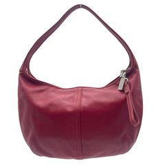 美品 】ショルダーバッグ レッド クロコ型押し 本革 イタリア製 入手 