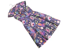 TED BAKER テッドベイカー 花柄 Aライン ワンピース size0/紺 ■◆ レディースのサムネイル