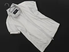 BURBERRY バーバリー GOLF ゴルフ ジップアップ 半袖 ジャケット sizeM/ライトグレー ■◆ レディース