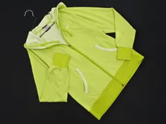 NIKE ナイキ ドット ロゴ刺 ジップアップ パーカー sizeS/黄緑 ■◇ レディース