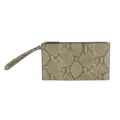 マイケルコース MICHAEL KORS クラッチバッグ セカンドバッグ パイソン柄 モカベージュ /MI ■OS