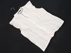 ZARA ザラ フレンチスリーブ レース フリル バンドカラー ブラウス シャツ sizeL/白 ■◆ レディース