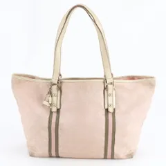 グッチ チャーム付 GG キャンバス シェリー ライン 139260 レザー トート バッグ 肩掛け ショルダー A4 レディース MEE DW19-3【中古】