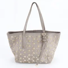 ジミーチュウ サシャ スター スタッズ レザー トート バッグ 肩掛け ショルダー ハンド レディース MEE DW19-5【中古】