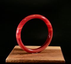 中古 翡翠 緑斑入り バングル 腕輪 白地 内径64.22mm CL0270 - メルカリ